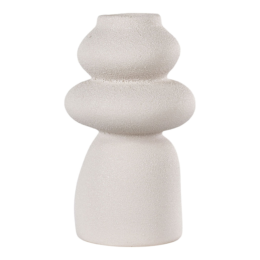 Vase - Vase, Keramik, Beige Ø14,5X26,5 Cm
