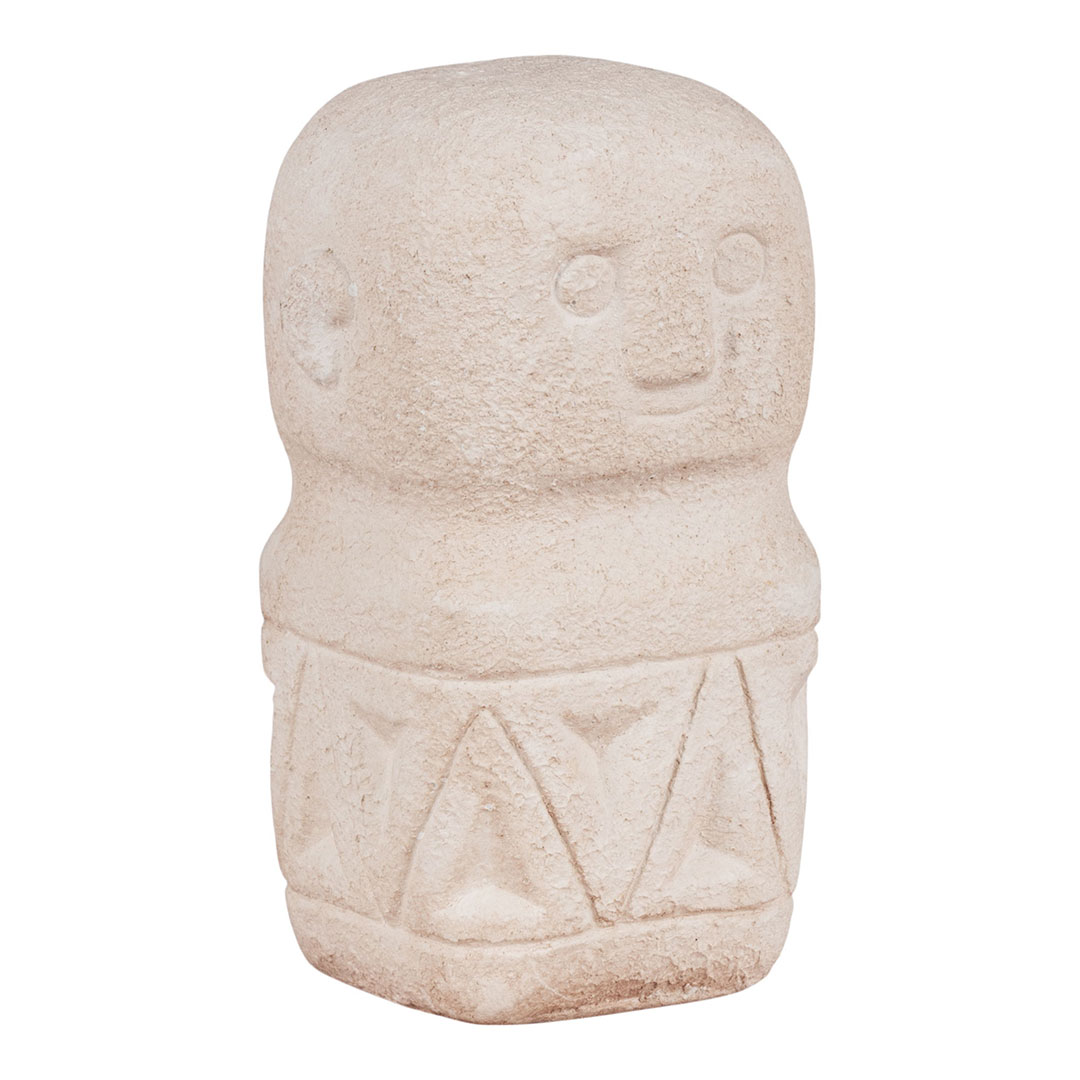 HOUSE NORDIC dekorations figur, kvadratisk - beige cement (5,5x5,5)