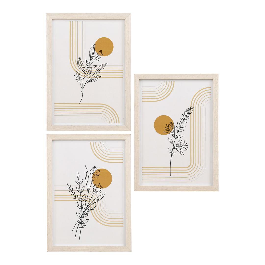 Josefine rammesæt sæt med 3 natur