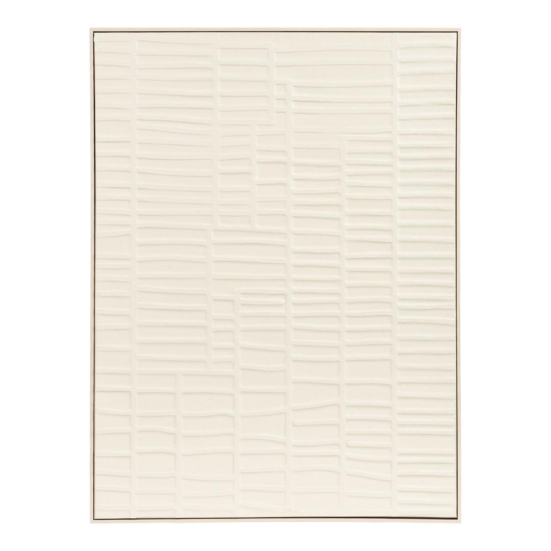 Edda relief vægdekoration beige