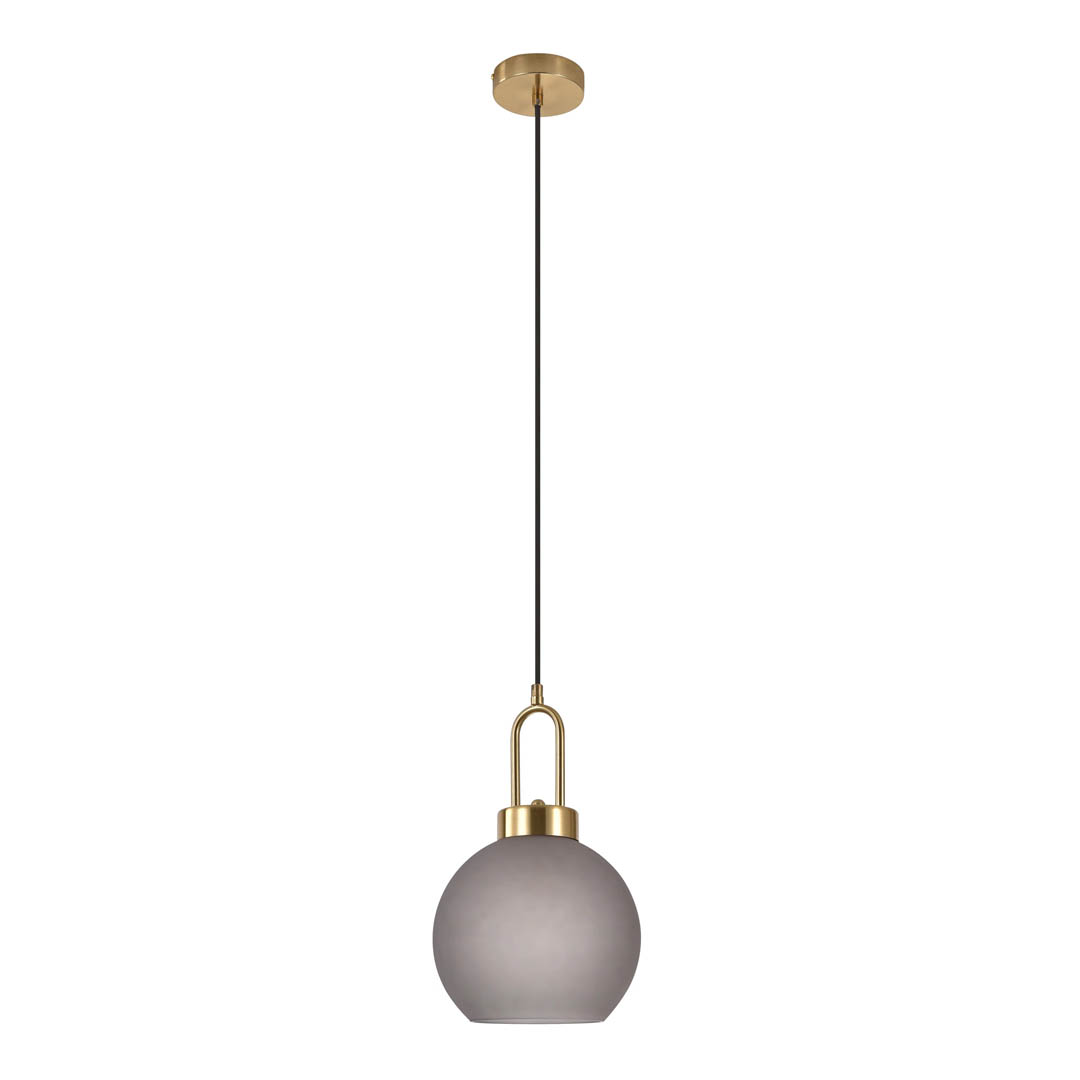 Luton lampe pendel Ø25cm smokey glas billede
