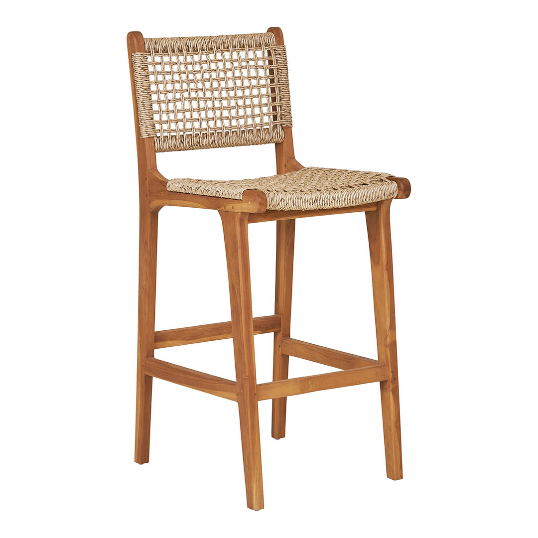 Derby counterstol teak,polyrattan billede