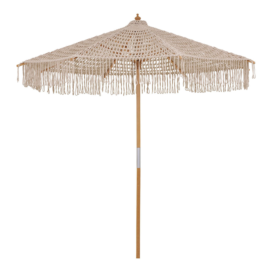 Martos parasol hæklet Ø250cm beige billede