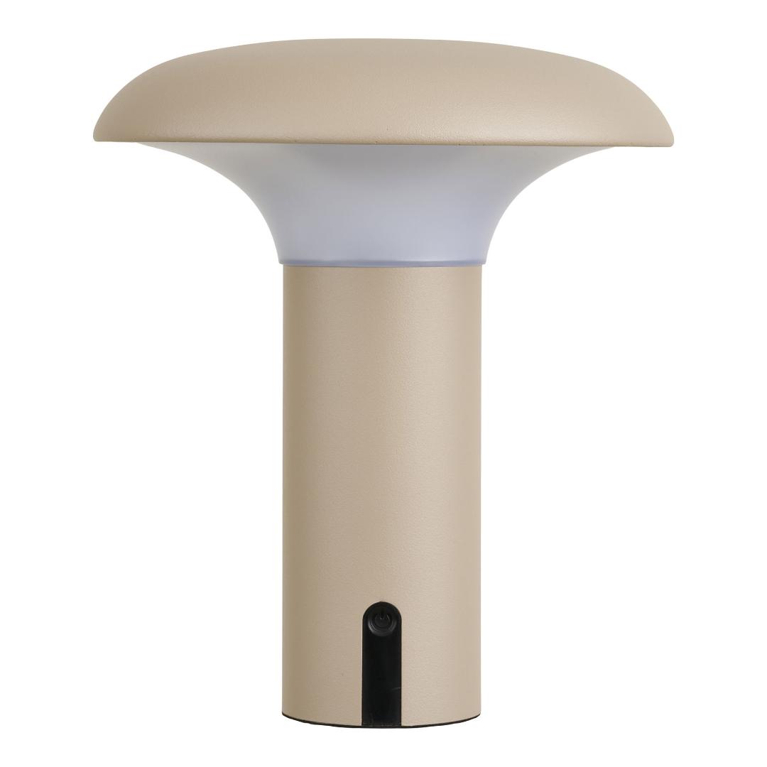 Randi bordlampe genopladelig beige