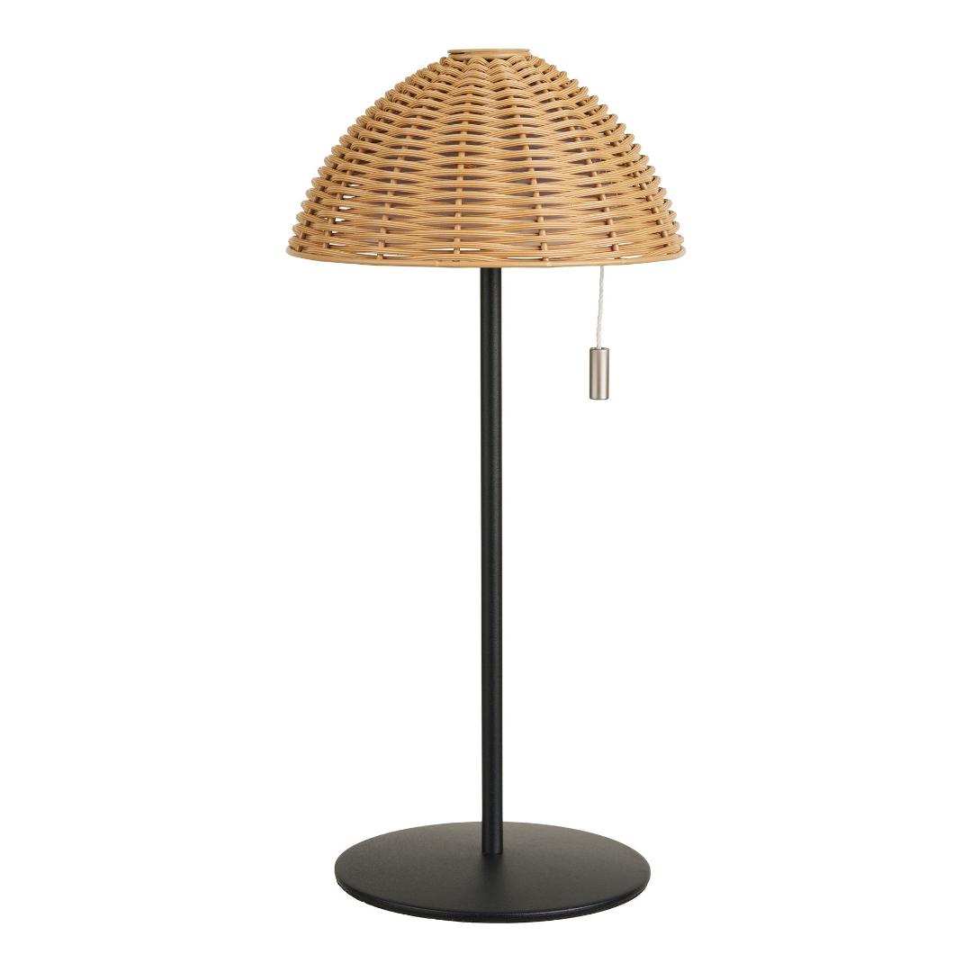 Wilma bordlampe natur, sort
