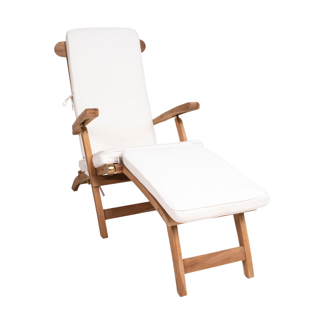 Alkas havehynde til dækstol hvid