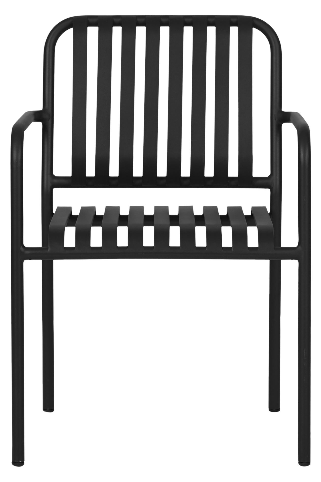 Stella havestol stabelbar, sort