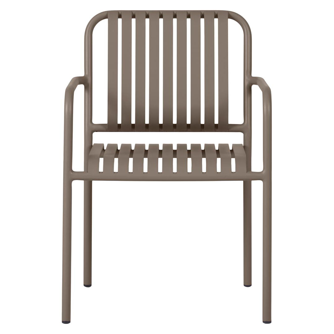 Stella havestol stabelbar valnød farvet