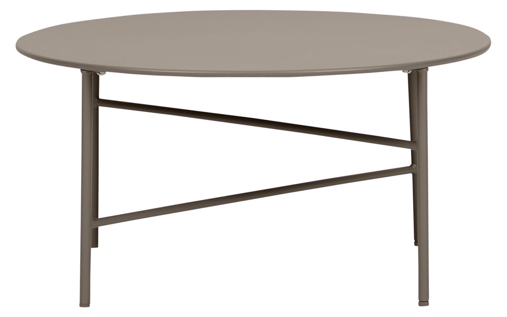 Pesetos havebord sidebord Ø70cm H35cm valnød farvet