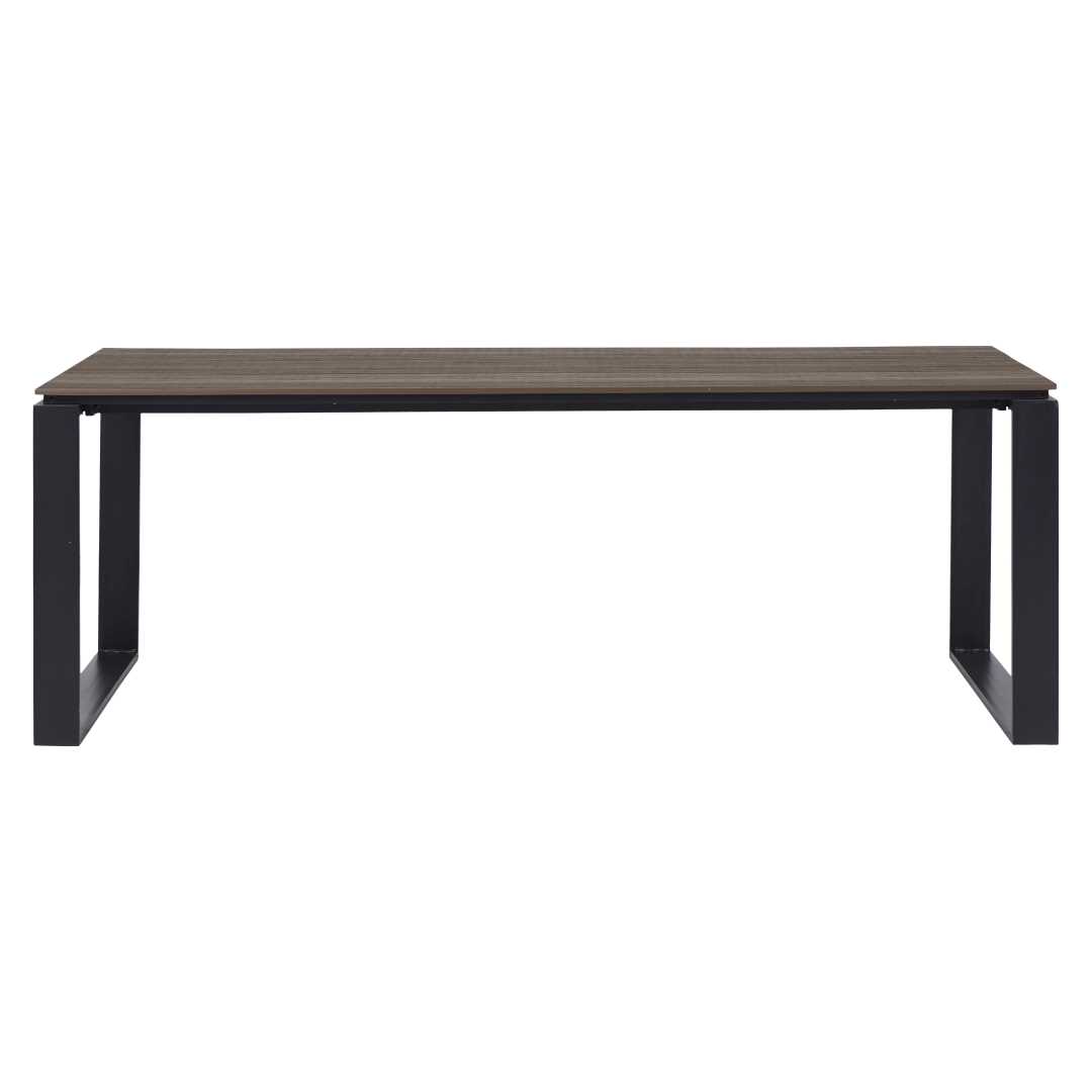 Martinus havebord 100x210cm sort,brun