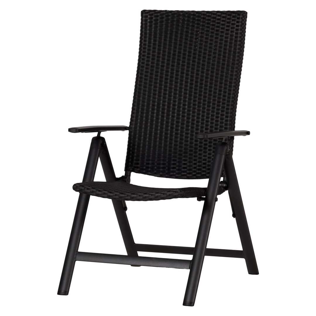 Lise havestol positionsstol sort