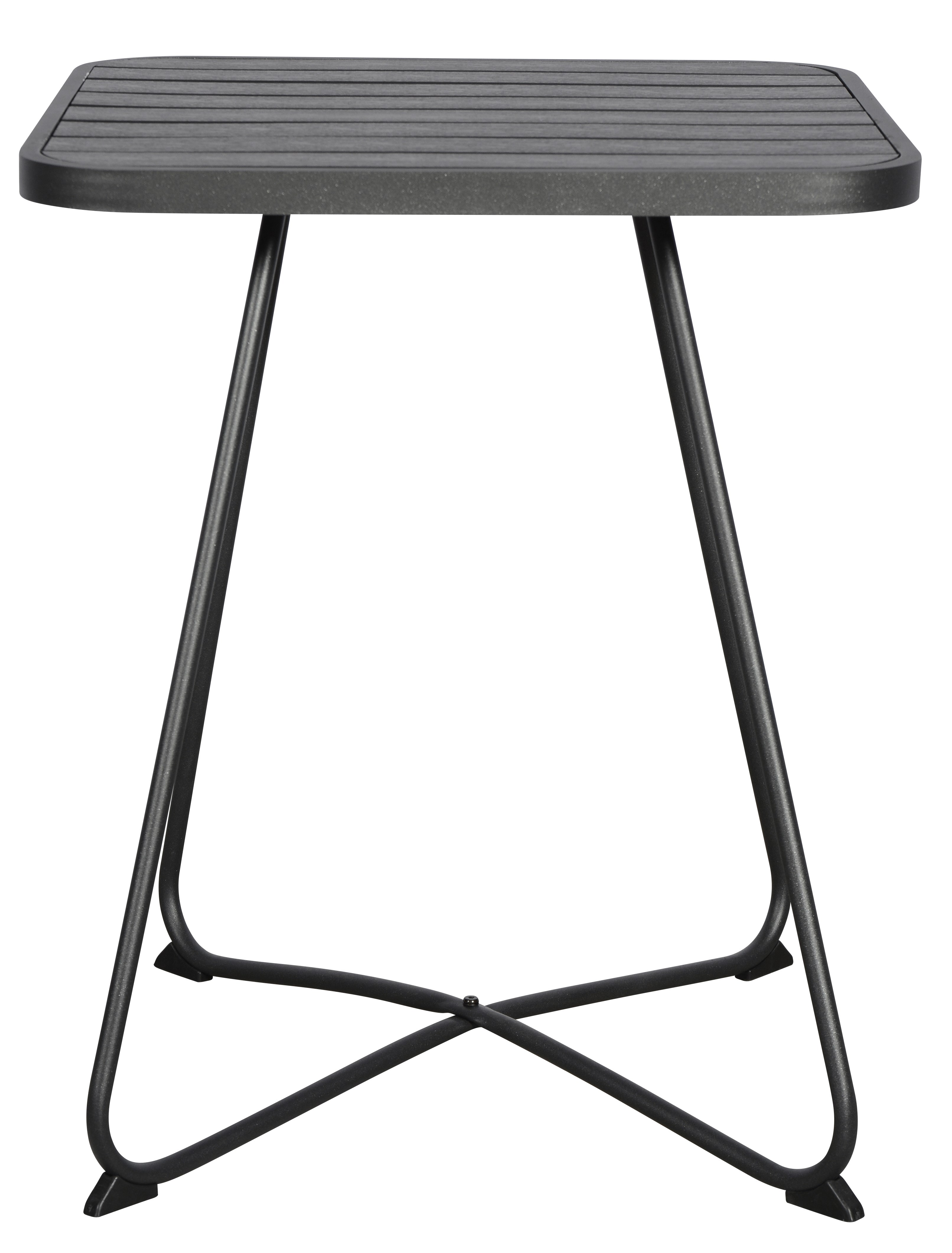 Annie cafe-og altanmøbel cafebord, Ø58 cm sort/sort