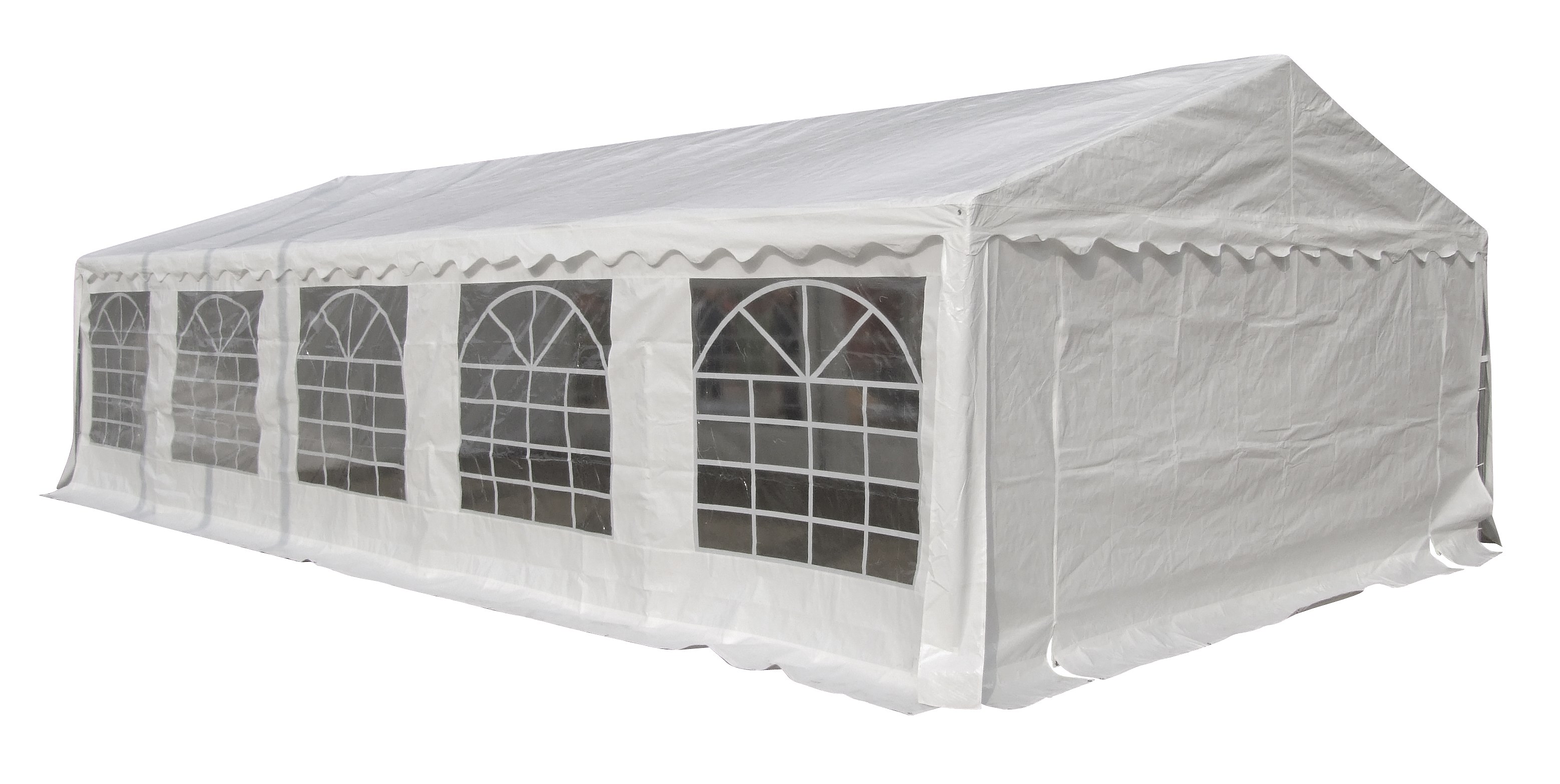 Jones pavilion, partytelt 5 x 10 M, hvid