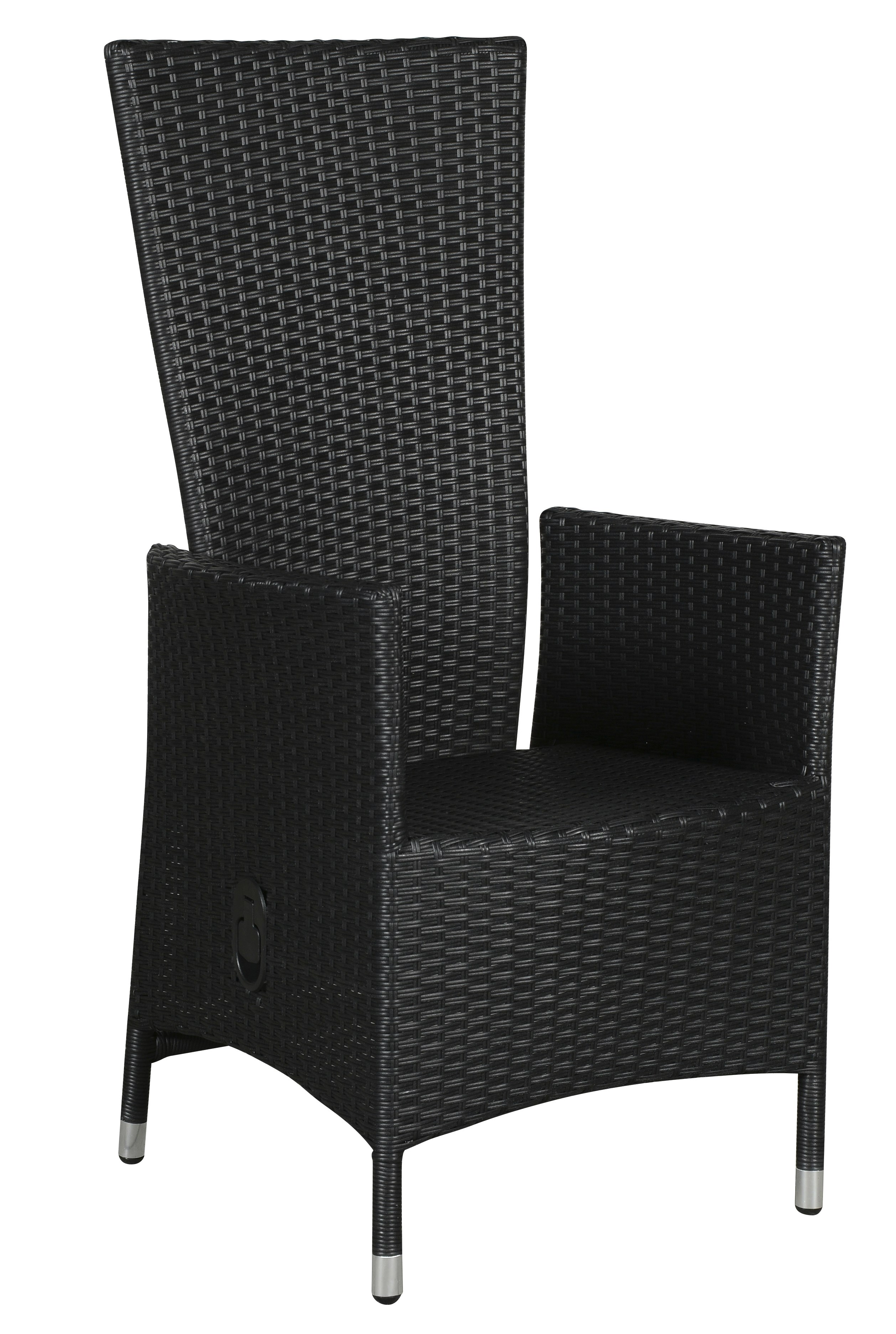 Joops 1 x havestol, med pumpe og trinløs indstillelig ryg, sort