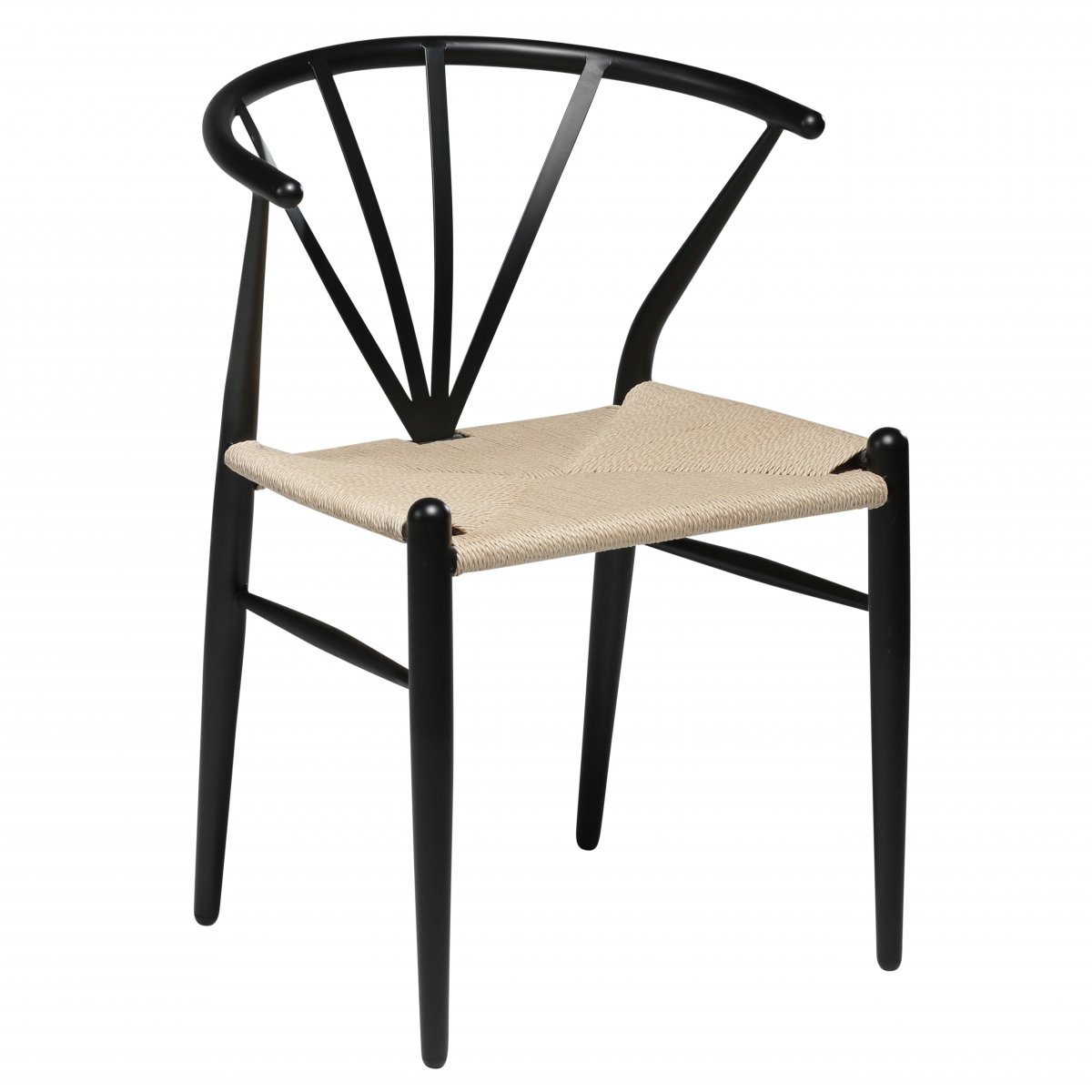 Danform Delta spisestuestol sort lak, natur rattan. Danform Delta spisestuestol sort lak, natur rattan.