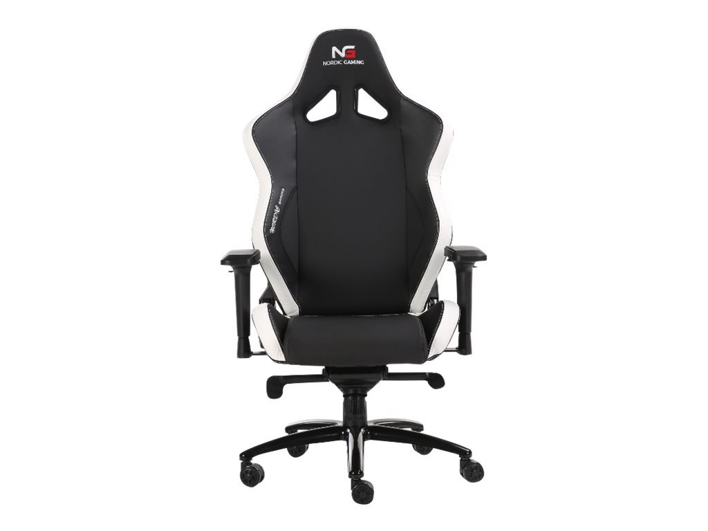 Nordic Gaming Heavy Metal gamingstol svart och vit. Nordic Gaming Heavy Metal gamingstol svart och vit.