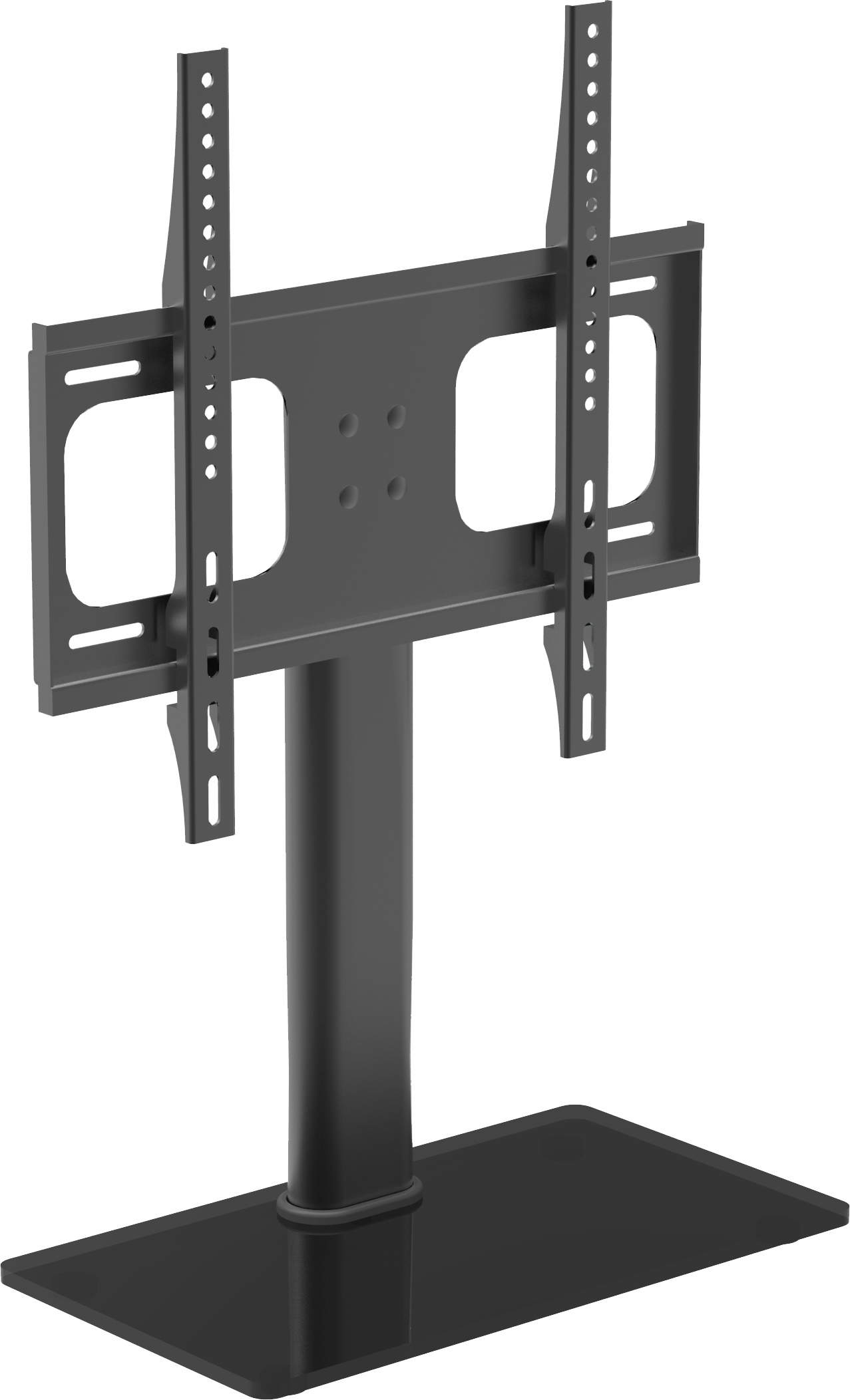 B-TTS 400 TV stander med glasfod, sort