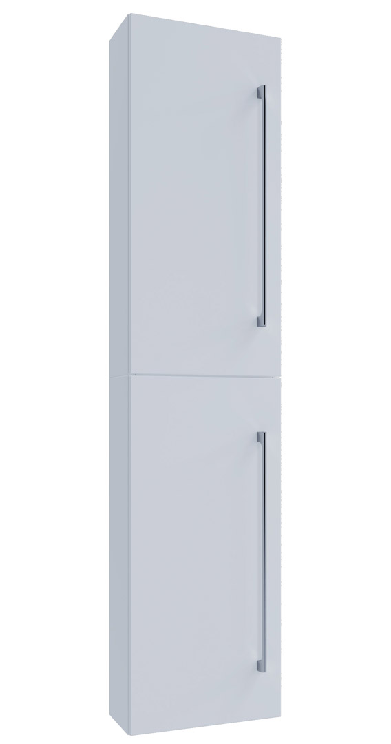 VCB6 badskab høj med 2 låger hvid billede