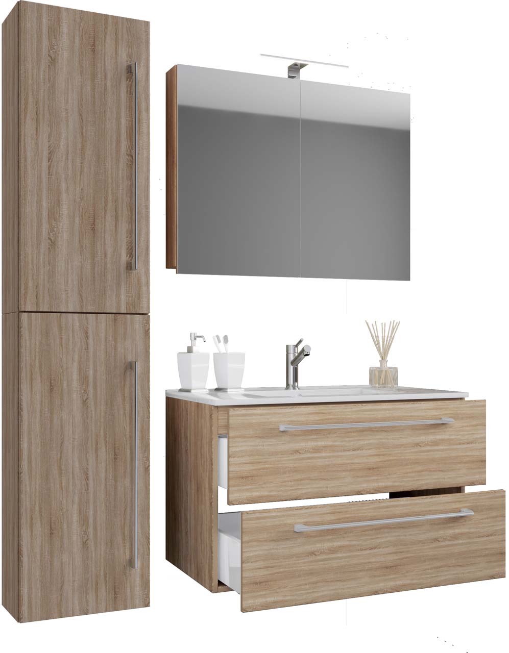 Badinos60SS badmiljø Sonoma eg dekor