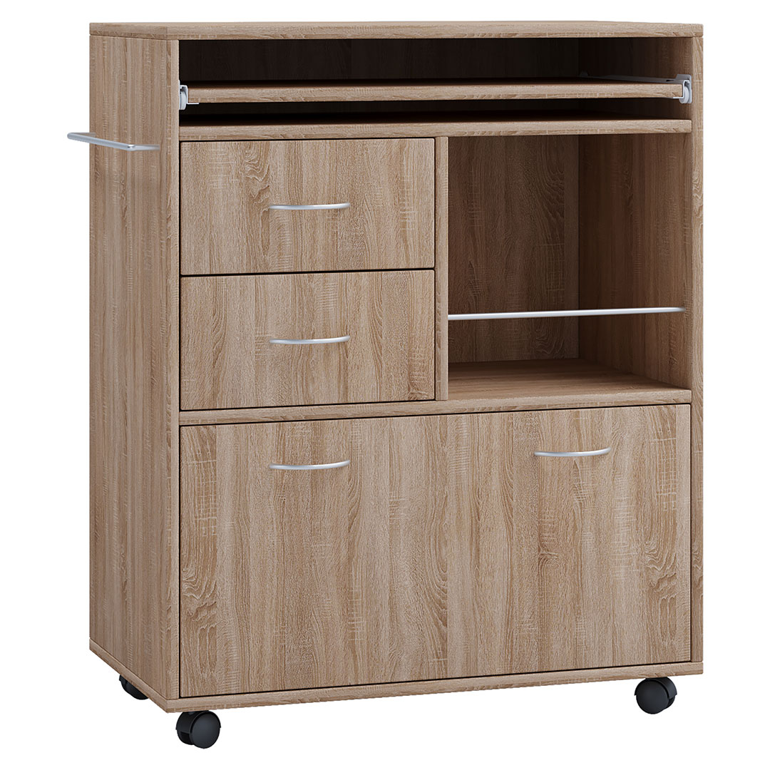 Kicha køkkenmodul på hjul eg dekor