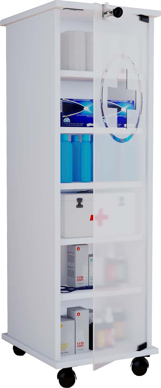 Nilasu badskab , medicinskab hvid