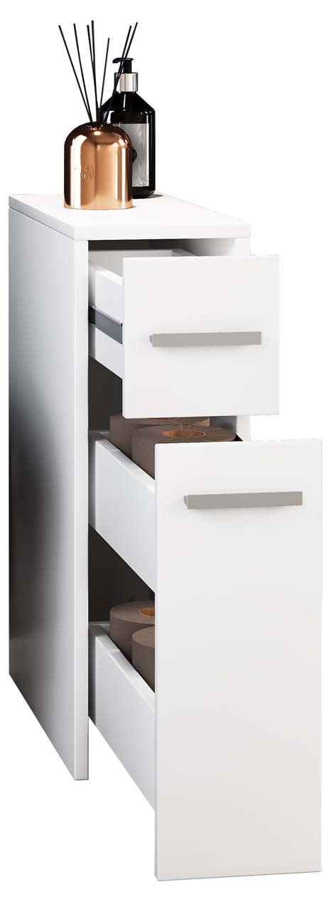 Zalo højskab badeværelse hvid