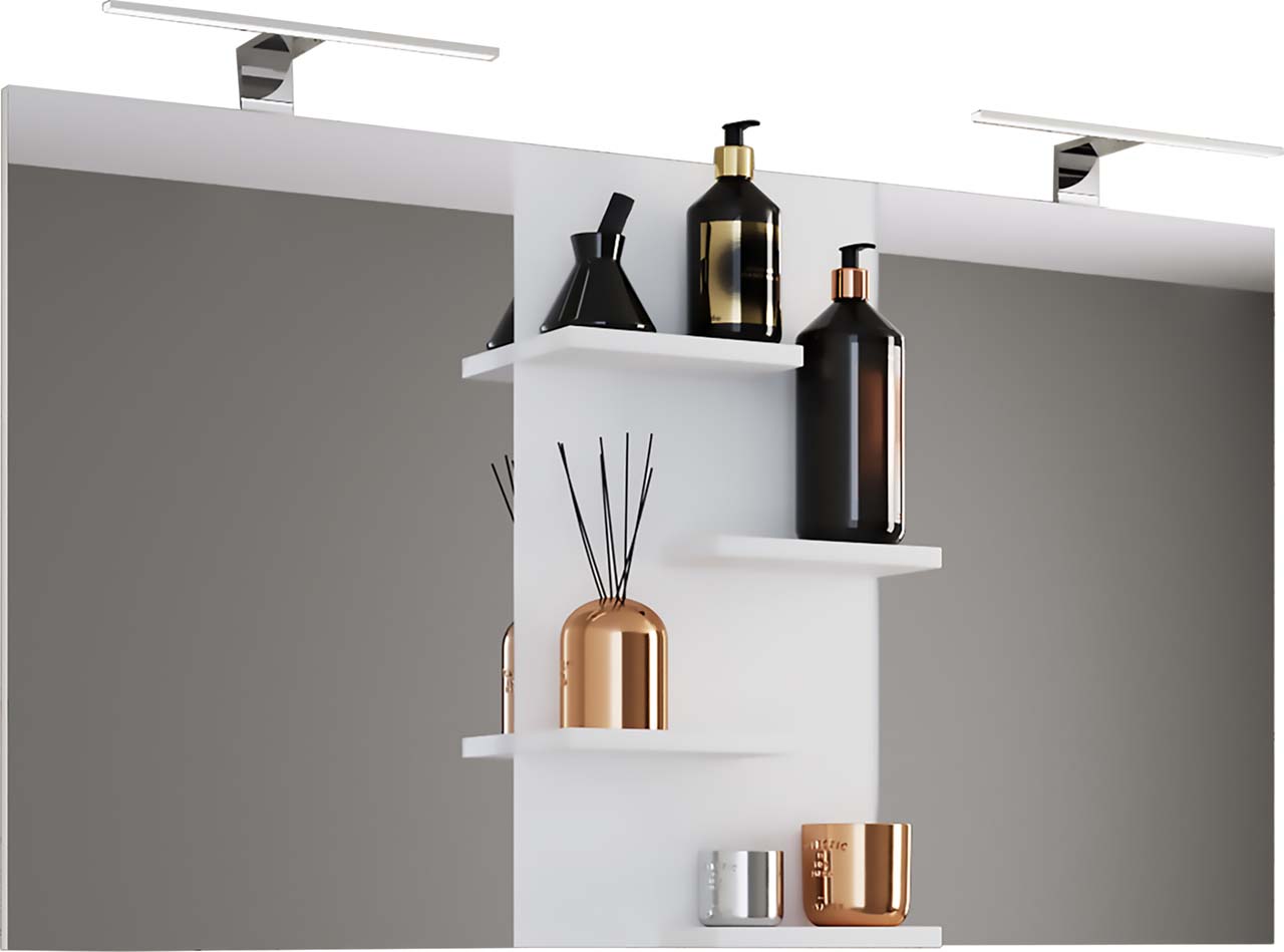 Budasi badspejl hvid