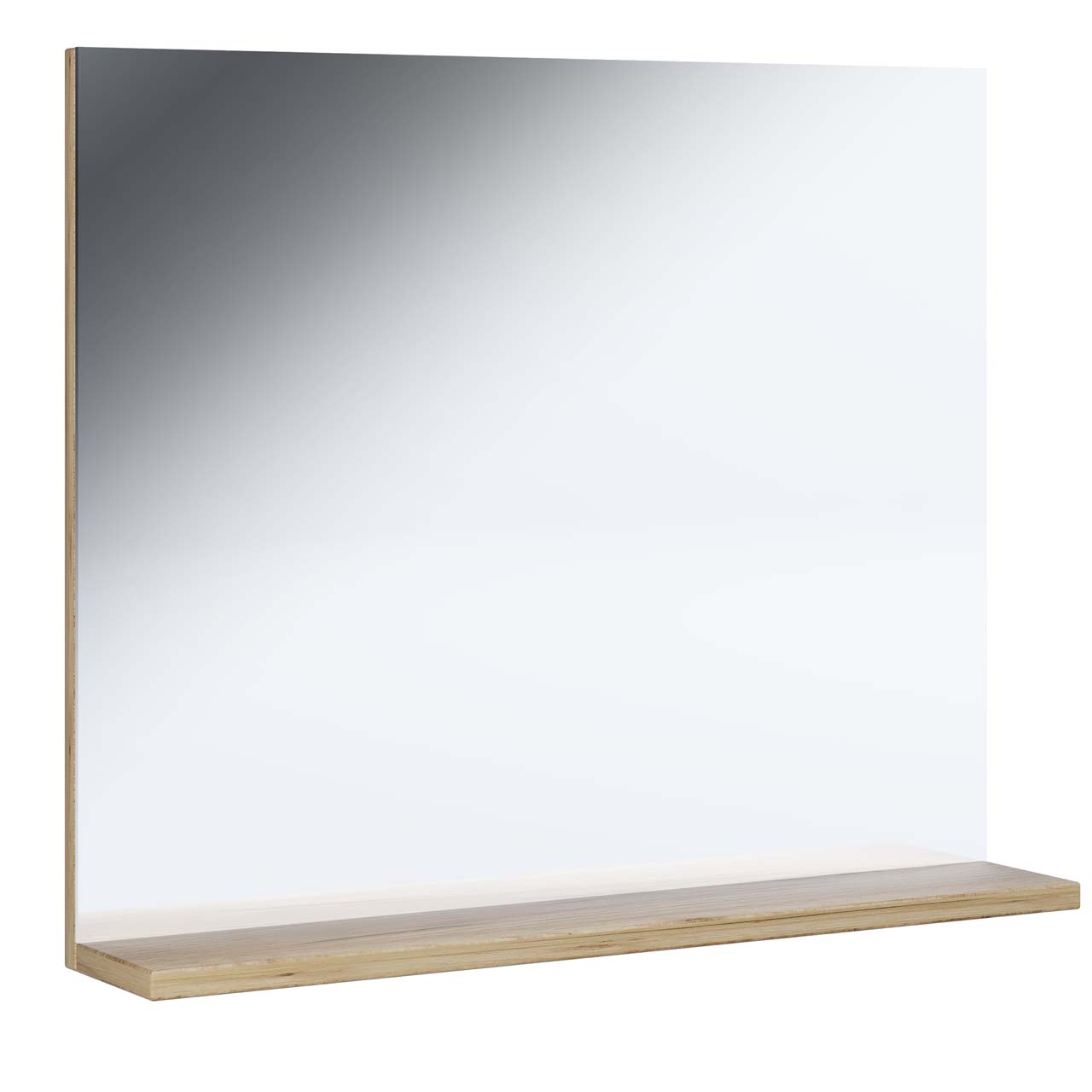 Landos badspejl hvid, eg dekor