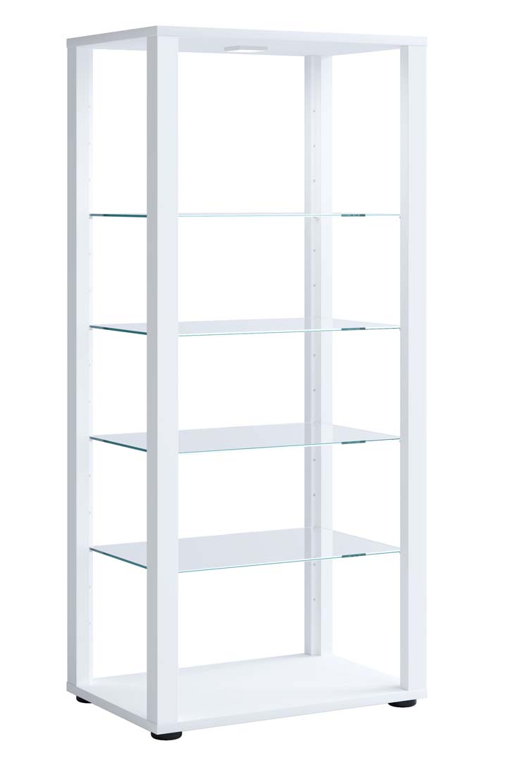 Glasol4 vitrineskab hvid
