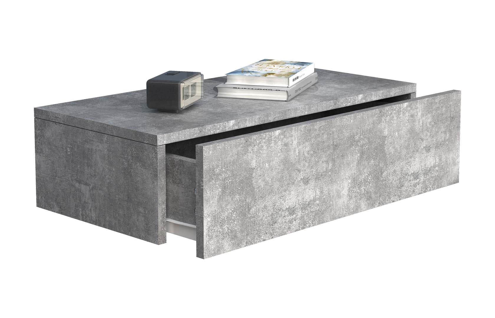 UsalM60 natbord væghængt 1 skuffe beton dekor