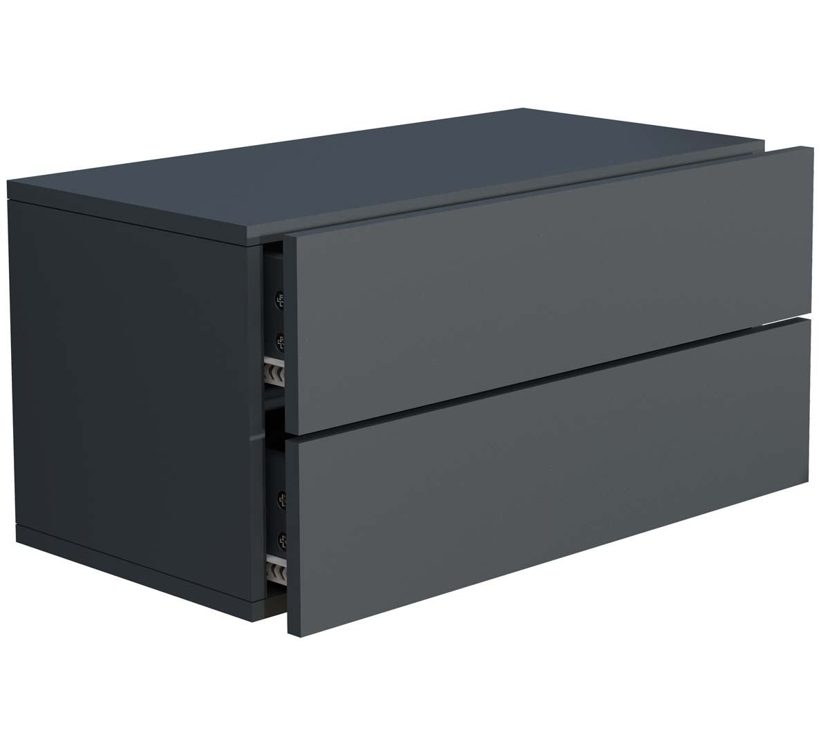 UsalL60 natbord væghængt 2 skuffer antracit billede