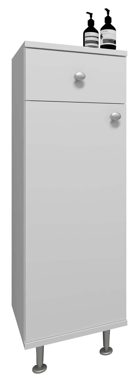 NilosiI højskab badeværelse hvid billede