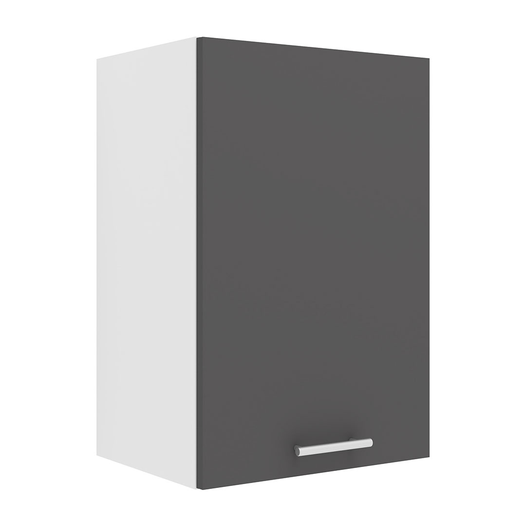 VCM NORDIC Esilo 1 dør 40 køkken vægskab, m. 1 låge og 1 hylde - hvid og antracitgrå træ