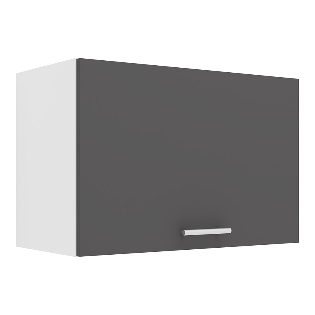 VCM NORDIC Esilo 1 dør 60 køkken vægskab, m. 1 låge - hvid og antracitgrå træ