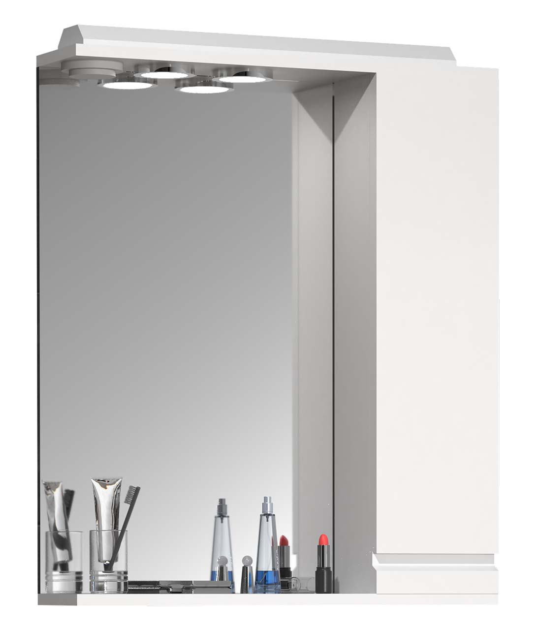 SiloraL spejlskab badeværelse hvid billede