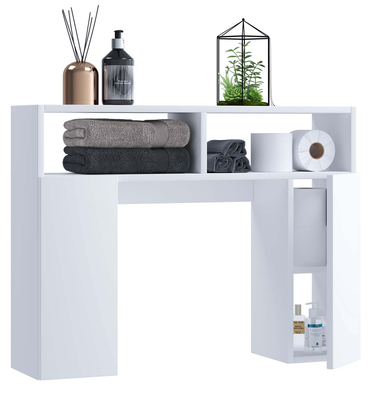 Tinoli badskab hvid billede