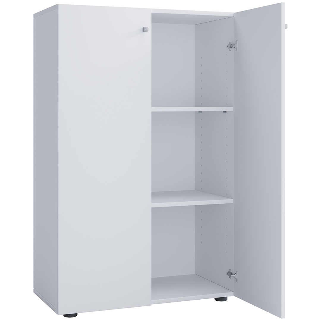 LonaXL3DT skoskab 2 låger hvid