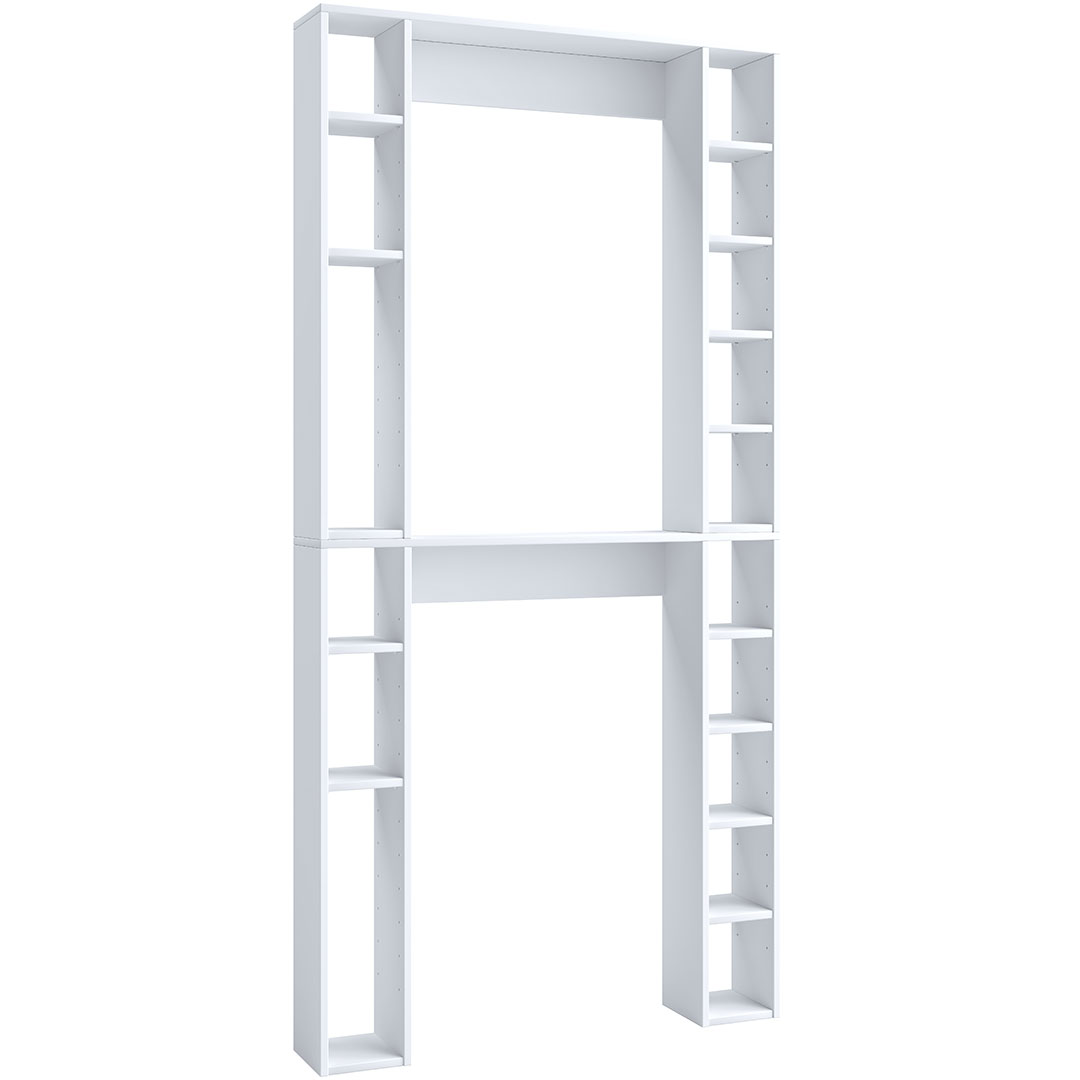 TinoliXL klædeskab skab vaskemaskine hvid