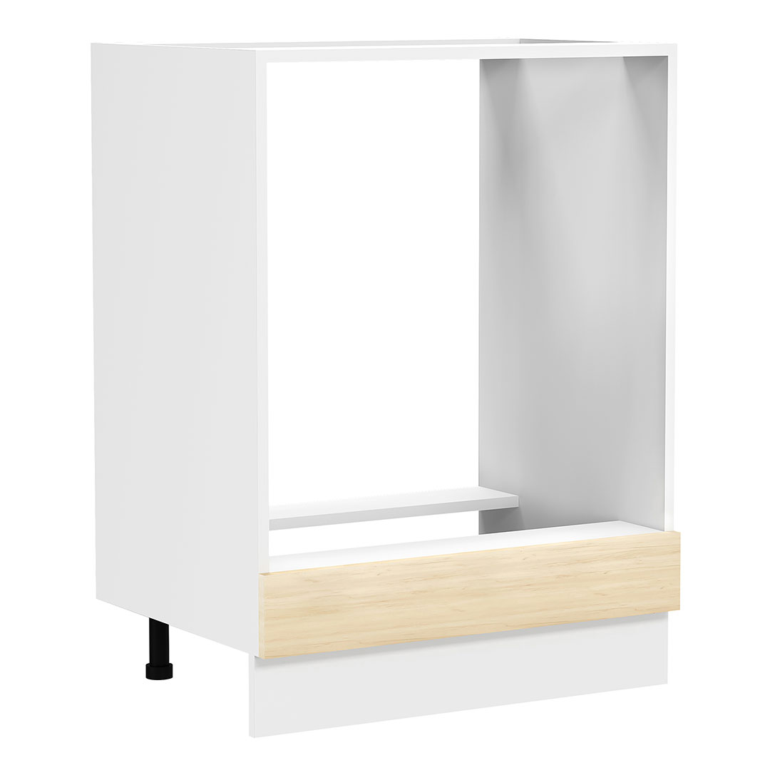 VCM NORDIC Fasola køkkenskab til ovn og indbygget kogeplade - natur/hvid træ