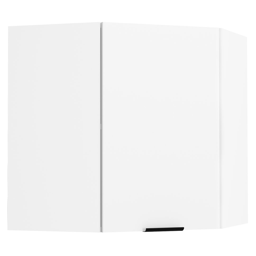 VCM NORDIC Fasola køkken hjørnevægskab, m. 1 låge og 1 hylde - hvid træ (B:57)