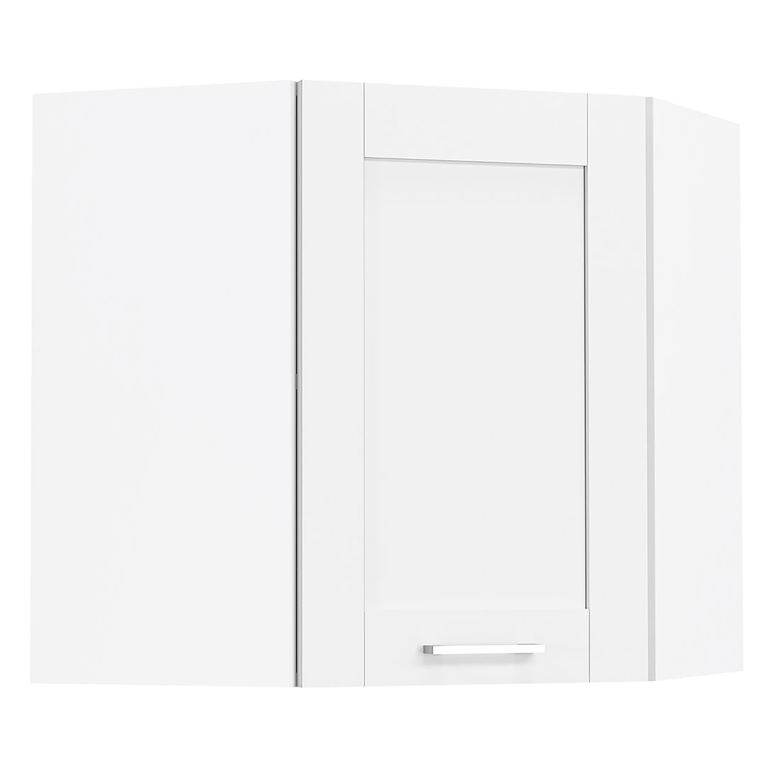 VCM NORDIC Colura køkken hjørnevægskab, m. 1 låge, 1 hylde - hvid træ (B:57)