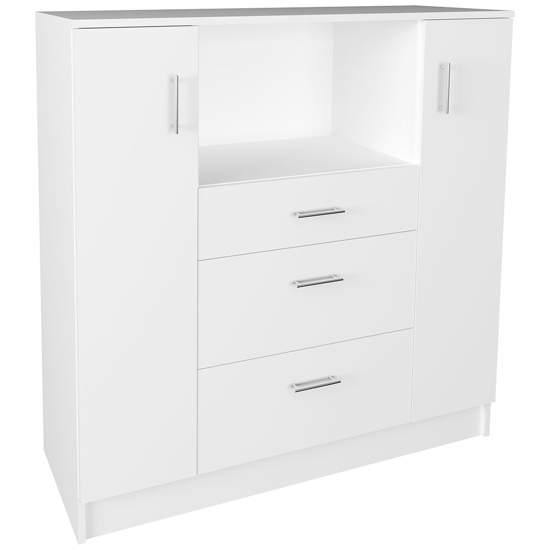 Esilo hylder, reoler køkken skab 2 låger, 2 skuffer, 1 hylde hvid