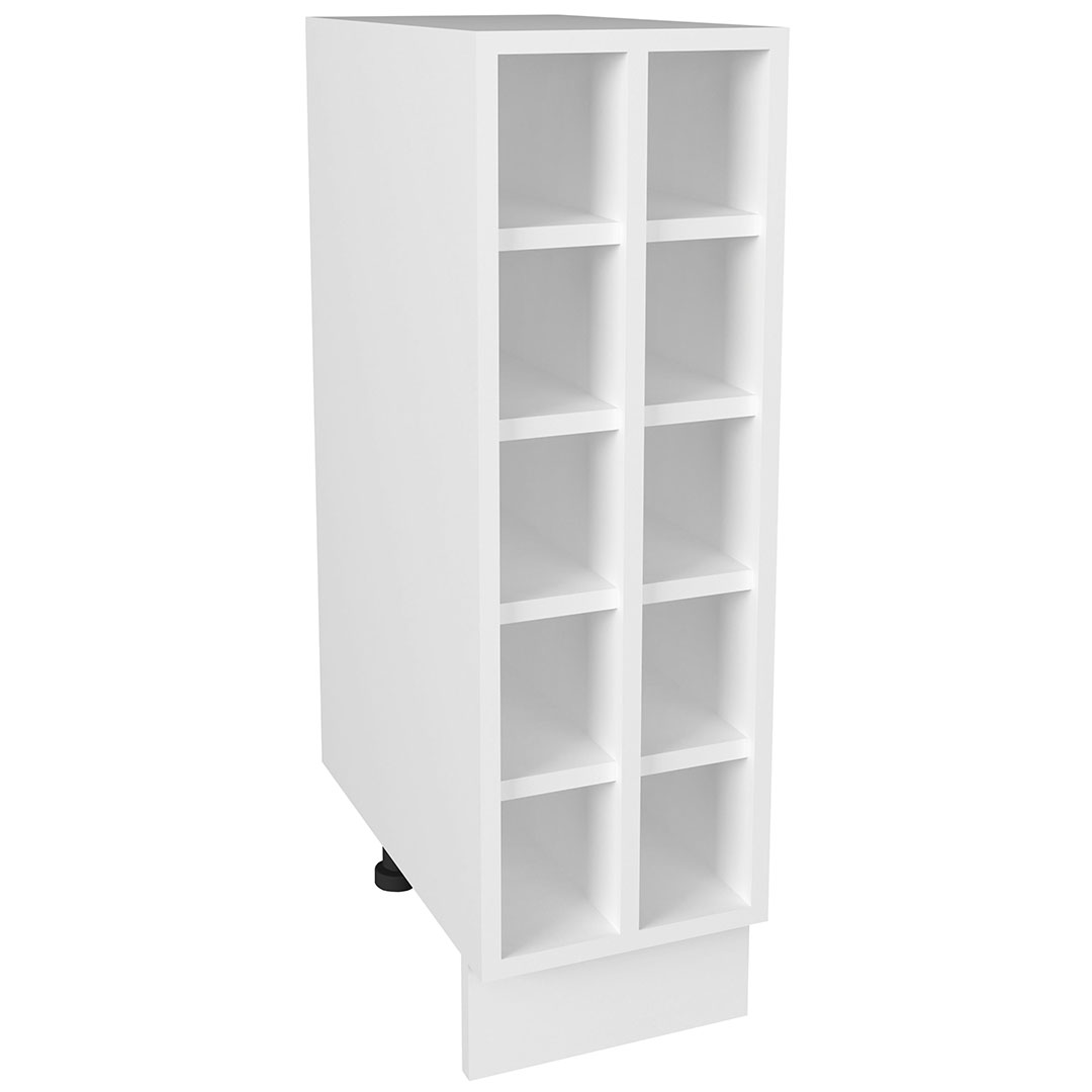 Esilo underskab køkken 25 cm 10 vinhylder hvid