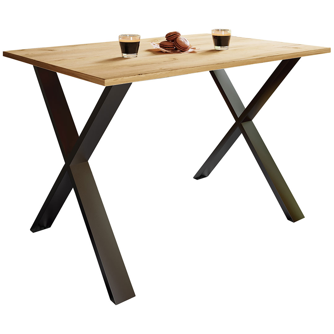 XonaX spisebord 110x50 eg dekor, sort