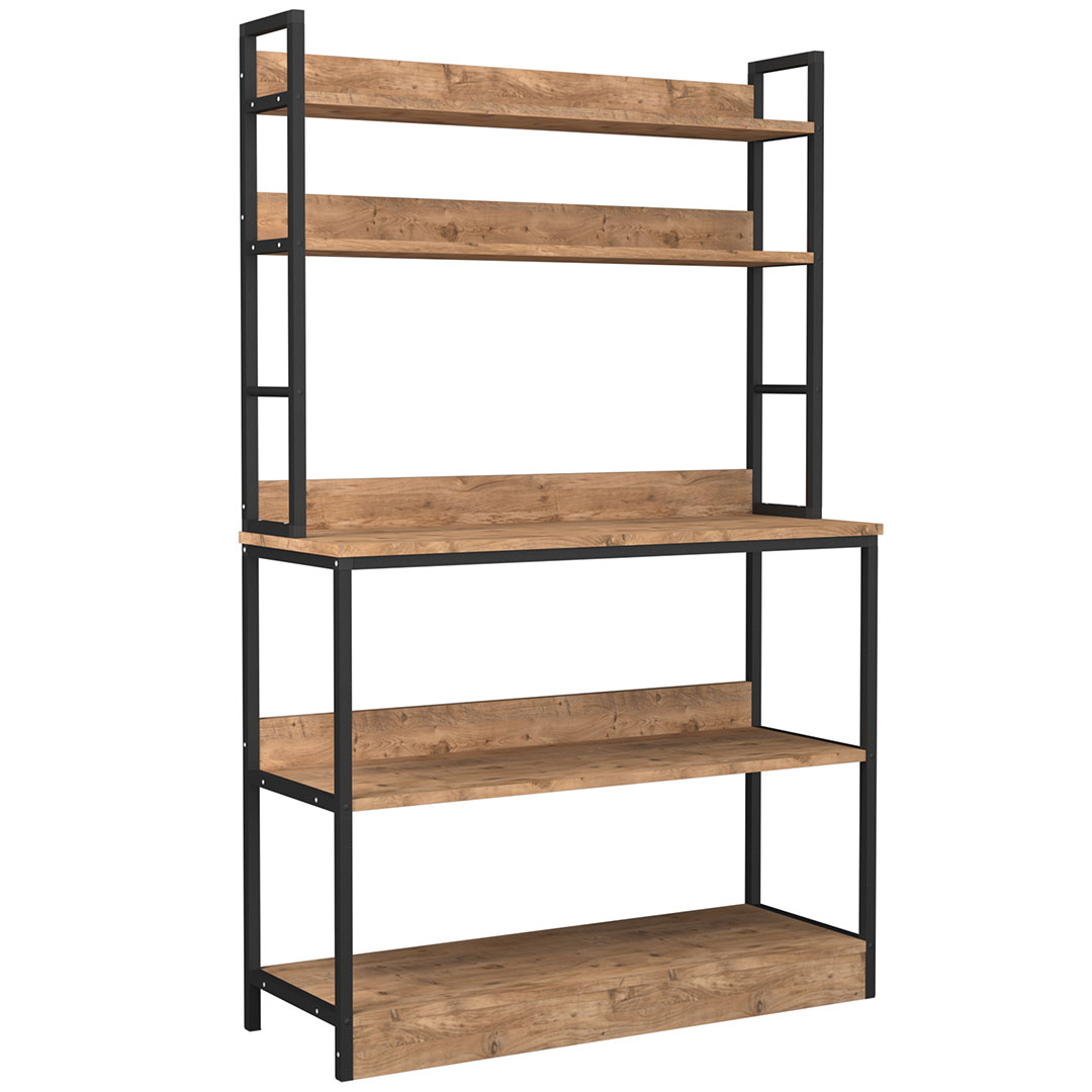 Insasi hylder, reoler køkken 101 cm 5 hylder eg dekor