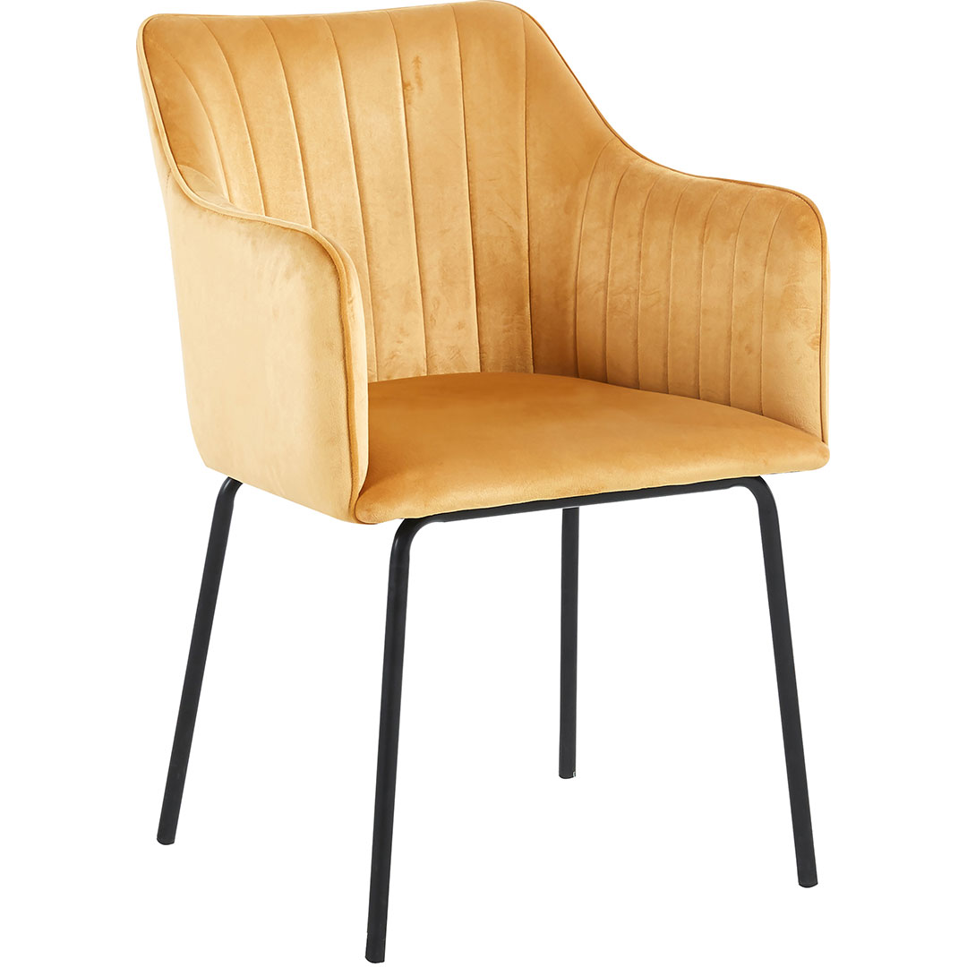 Valia1 spisestuestol med armlæn brun