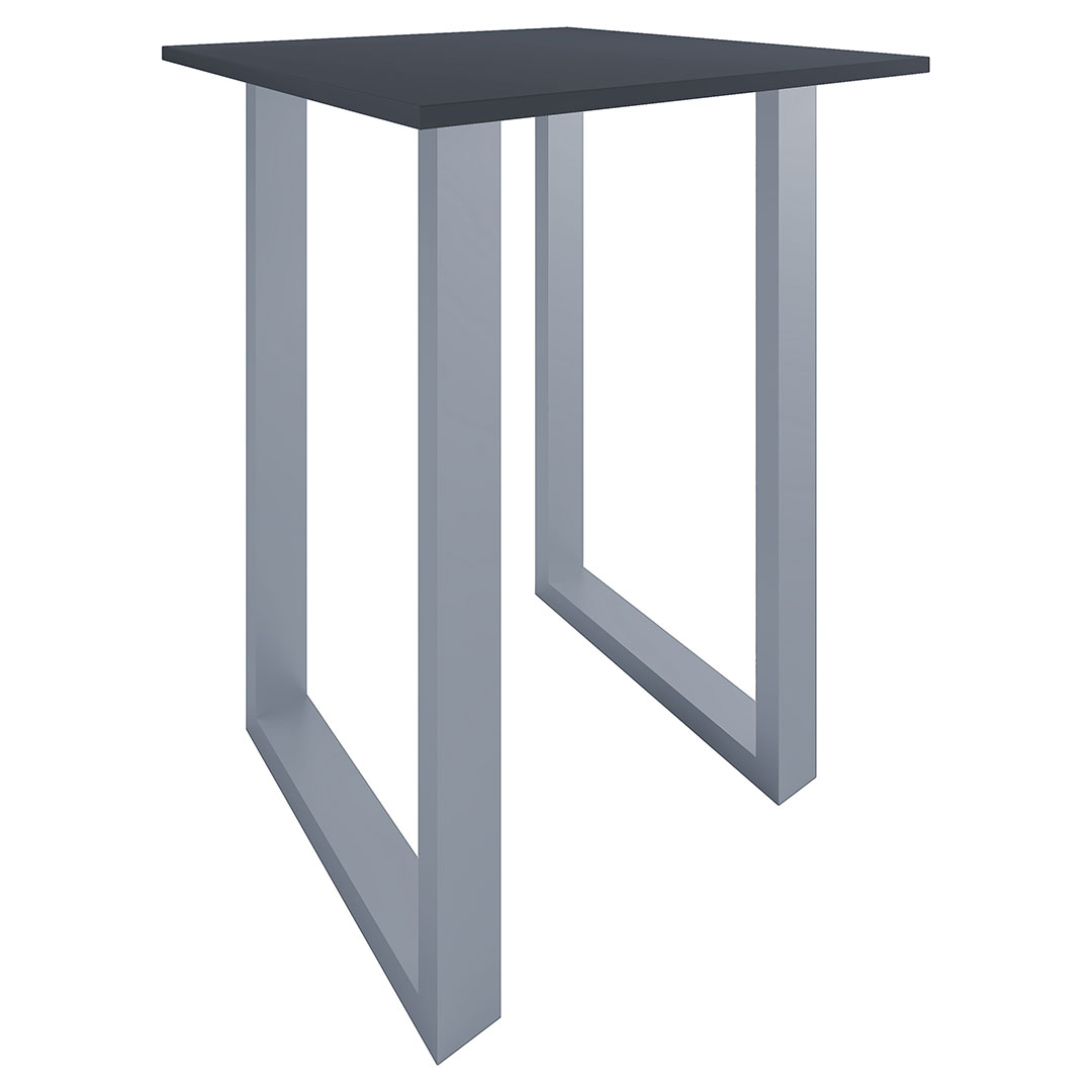 Xona barbord 80x80 antracit, sølvfarvet