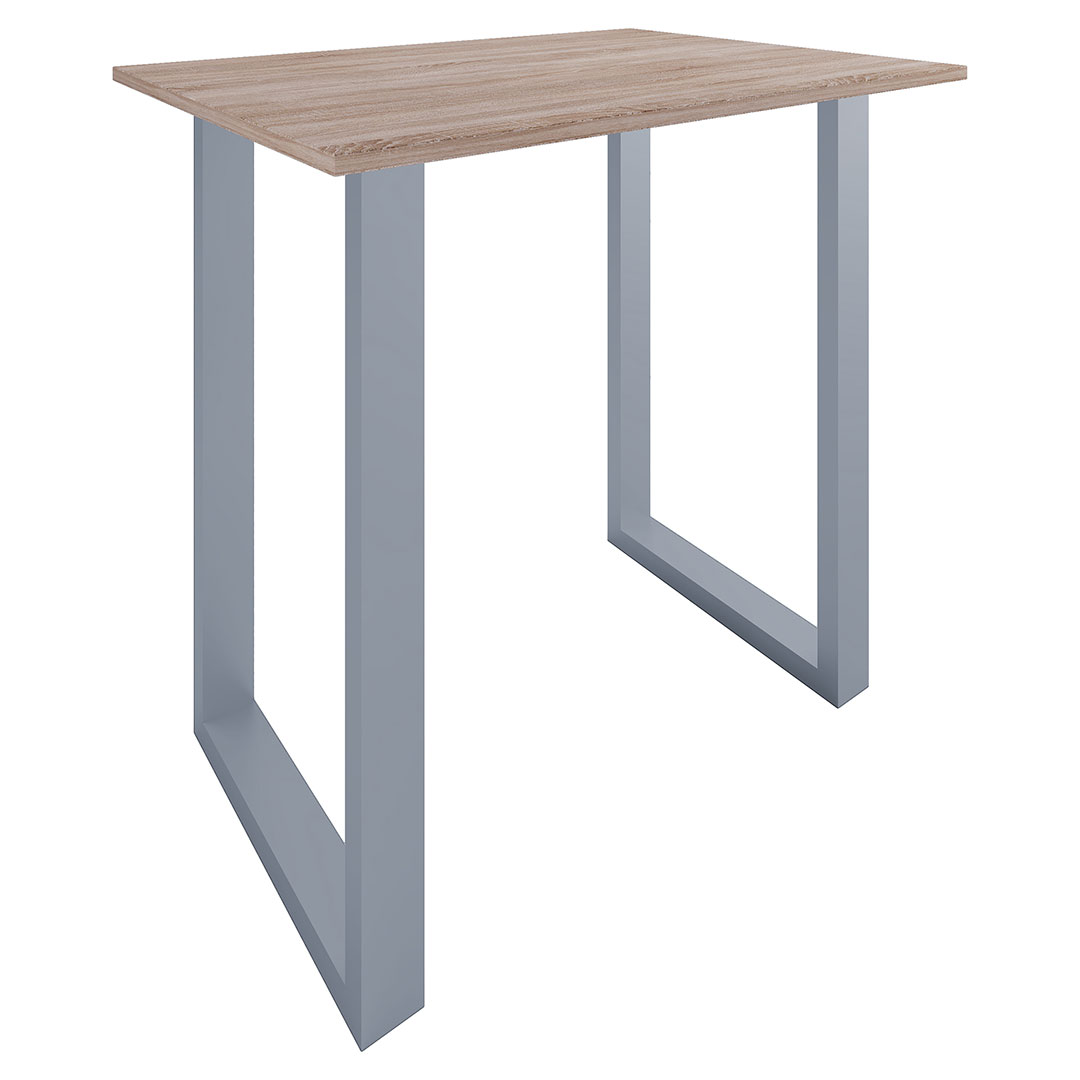 Xona barbord 110x80 eg dekor, sølvfarvet