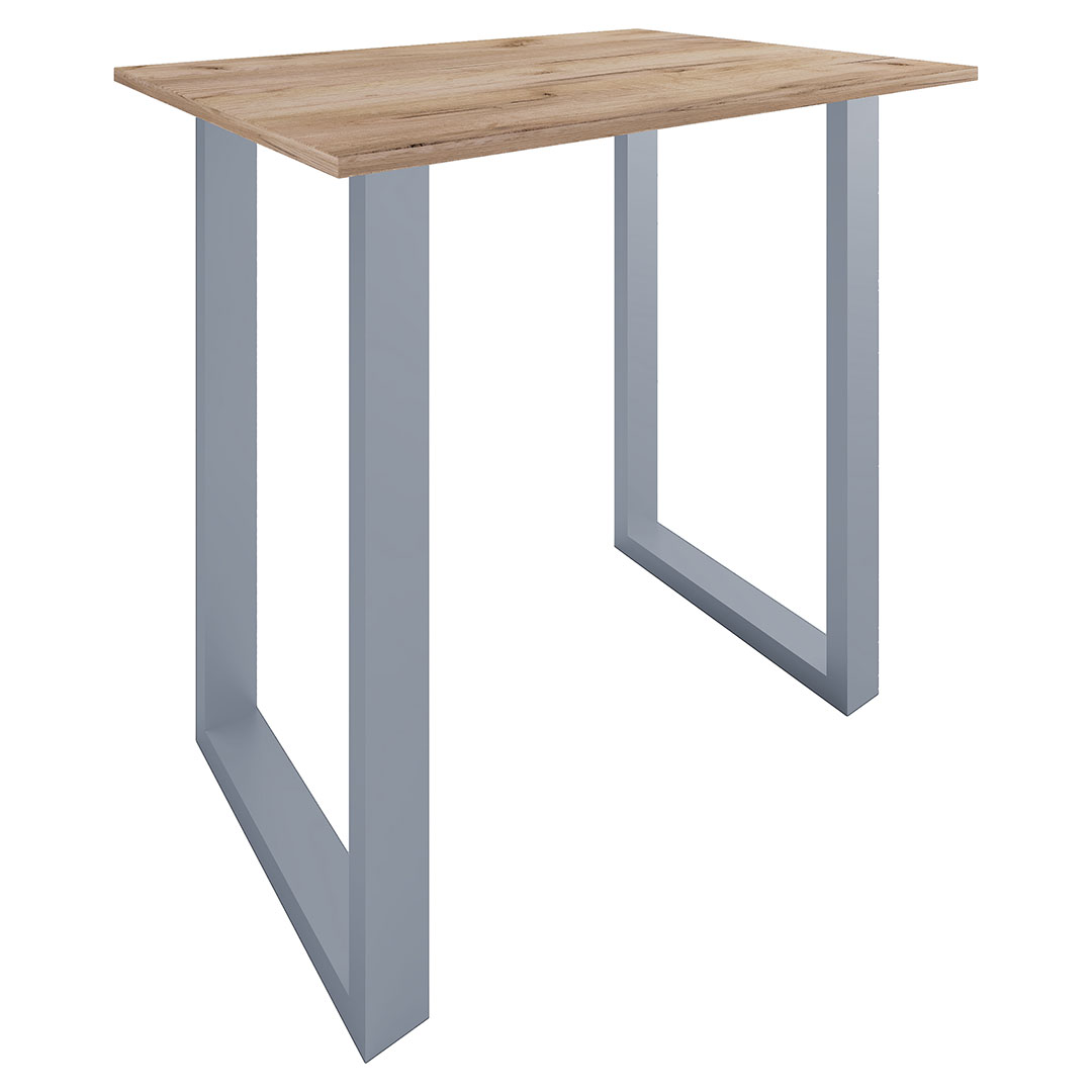 Xona barbord 110x80 eg dekor, sølvfarvet