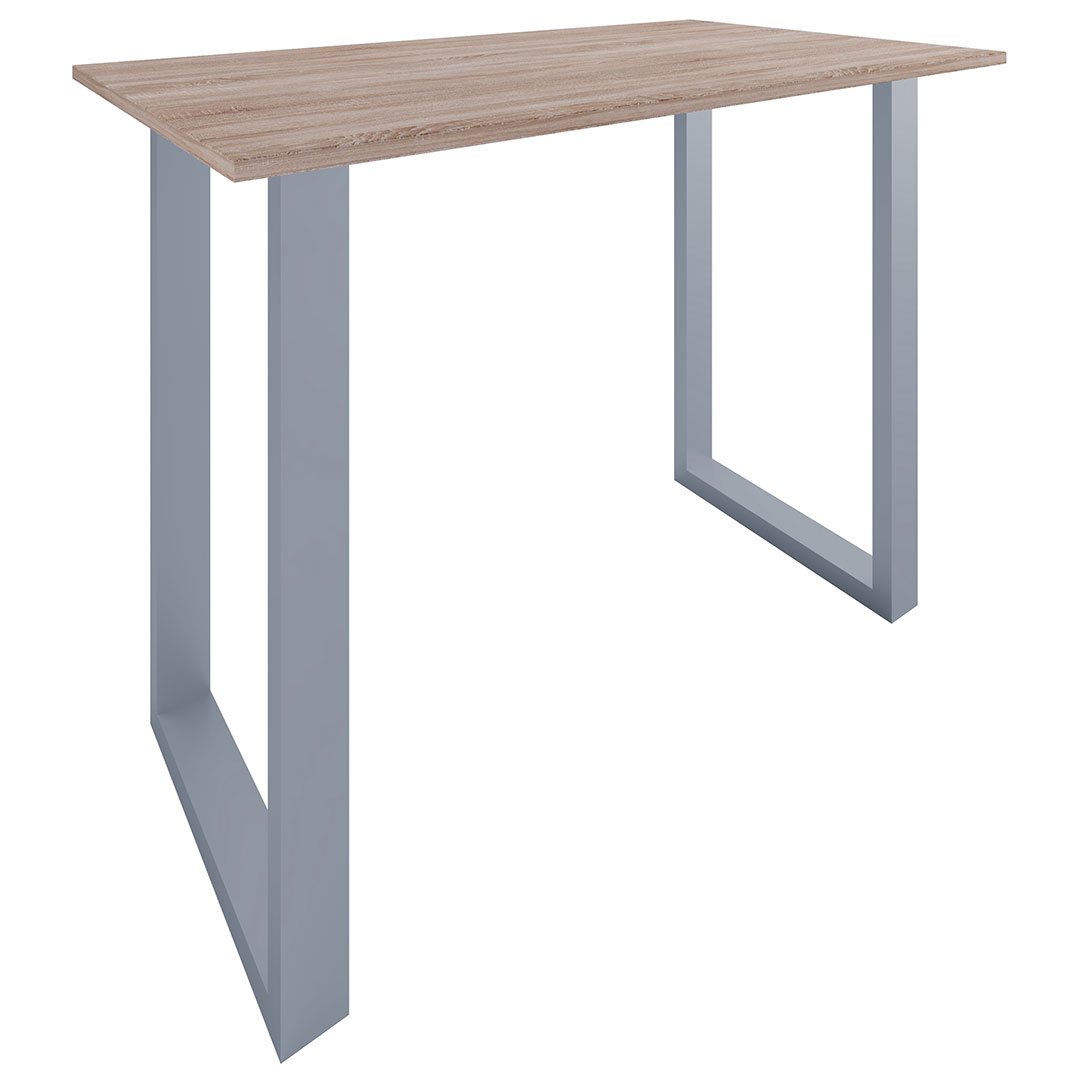 Xona barbord 140x80 eg dekor, sølvfarvet